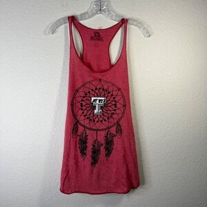 Miss Fanatic Texas Tech Red Raiders Dreamcatcher Tank Top Sleeveless Large